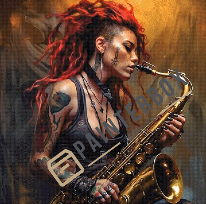 Saxophone Babe by Catill - 220 Farben
