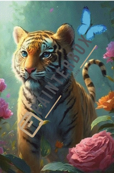 Tiger and the Butterfly by Bátor Gábor 250 Farben