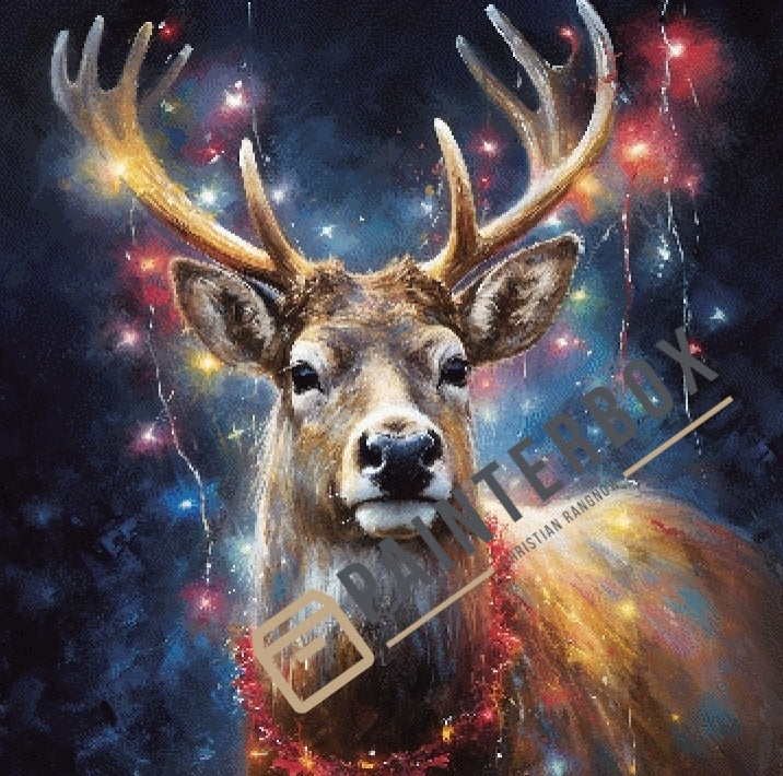 Christmas Elk by ArtRosa - 220 colors