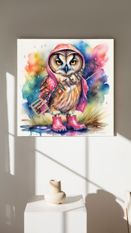 Rainy Owl by ArtRosa - 250 Farben