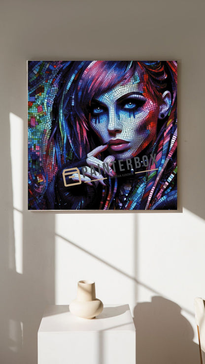 Dark Lady Mosaik by CaroFelicia - 240 Farben