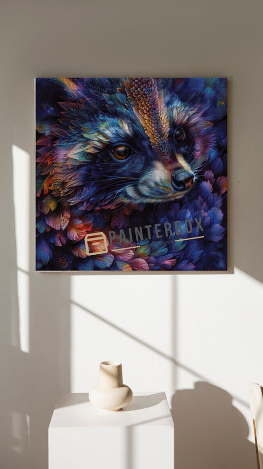 Blue Racoon by PixxChicks - 250 Farben