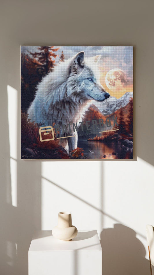 Proudly white Wolf by ArtRosa - 150 Farben