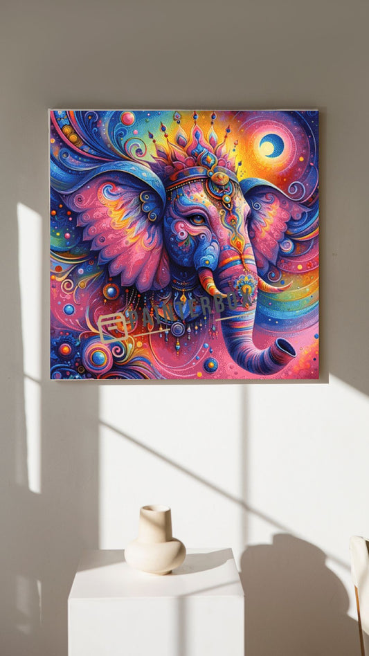 Abstract colorful Elephant by CaroFelicia - 390 Farben