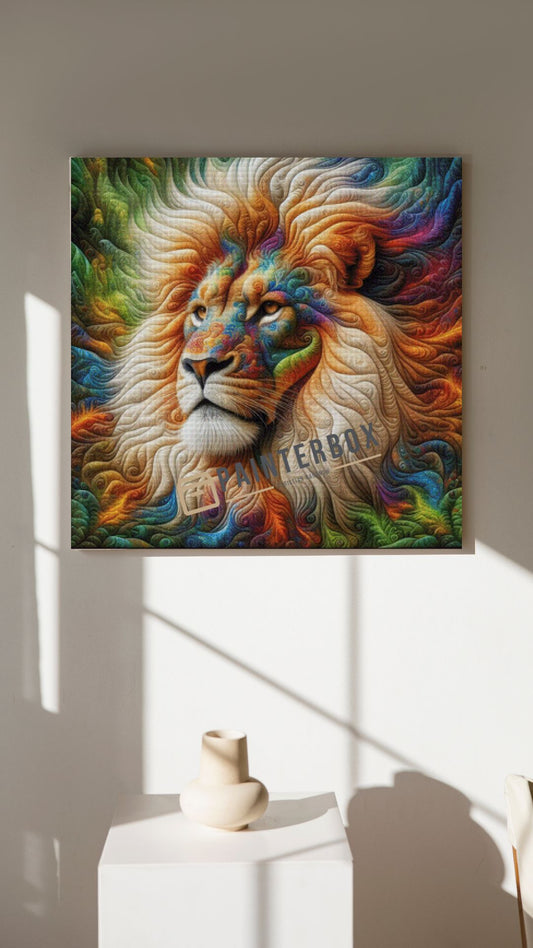 Lion Patchwork by PixxChicks - 320 Farben