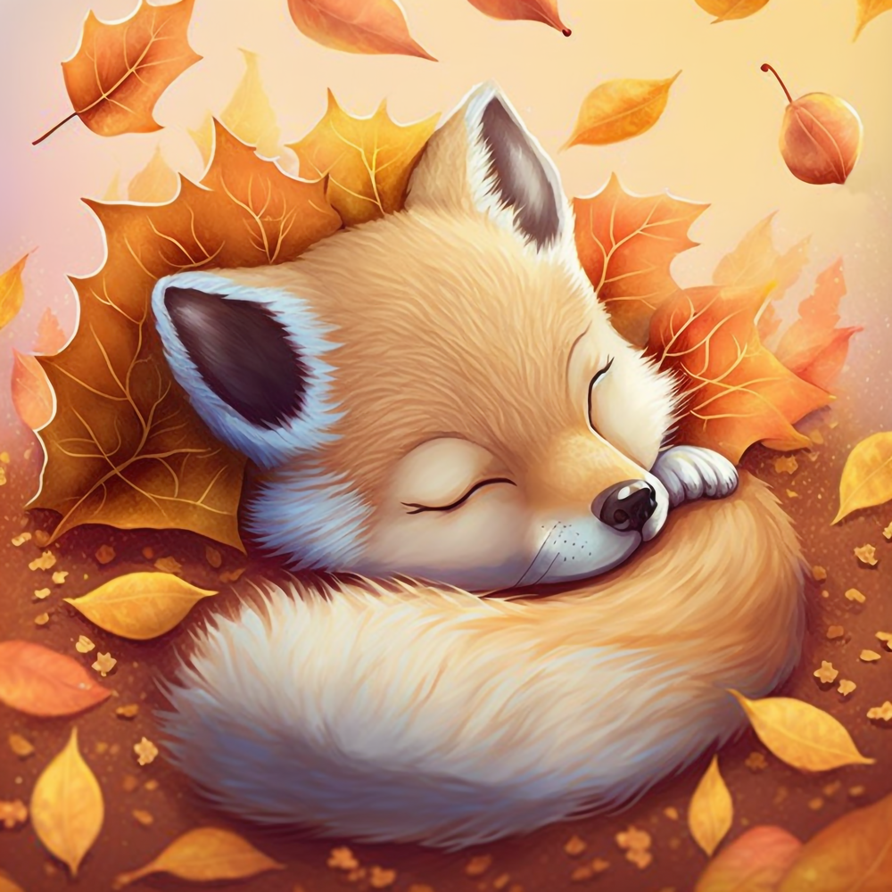 Fluffy Fox by Bátor Gábor 180 colors