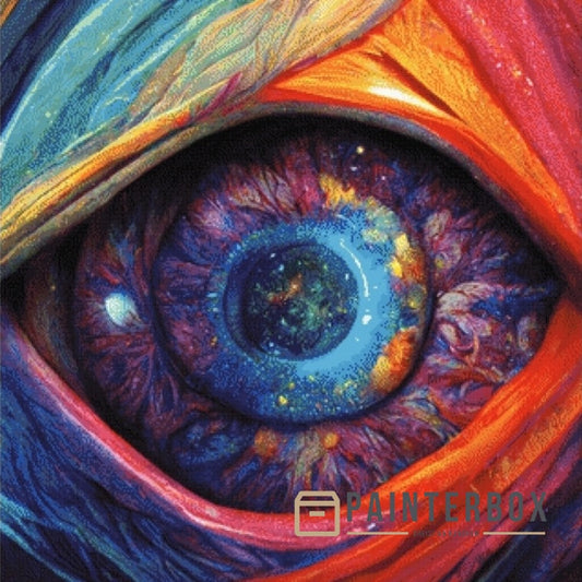 Nebula Eye 80 cm x 80 cm - 285 Farben