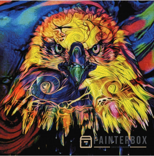 Colorful Eagle by Clarazen-Art - 300 colors
