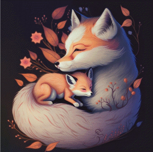 Fox family by Bátor Gábor - 145 colors
