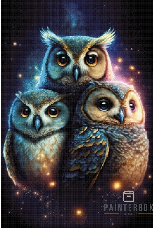 Star Owls by Bátor Gábor 250 Farben