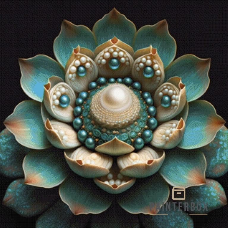 Lotus turquoise by Bátor Gábor 200 Farben