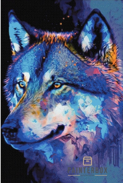 Blue Wolf by Bátor Gábor 215 colors