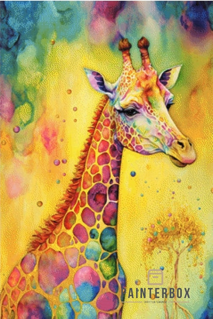 Splash Giraffe by Bátor Gábor 315 colors