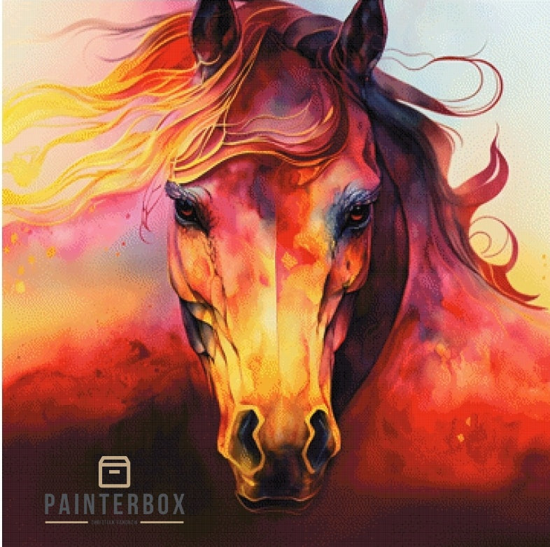 Red Horse by Bátor Gábor 240 Farben