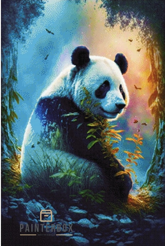 Panda in the Woods by Bátor Gábor 240 colors