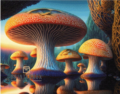 Mushroom in Paradise by Mr. Clay 270 colors