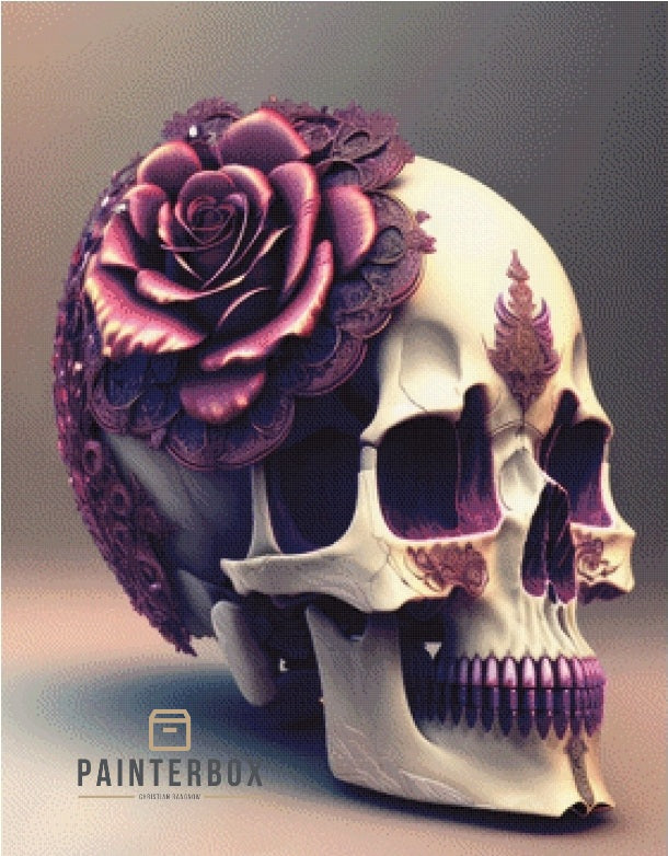 Purple Skull by Mr Clay - 150 colors