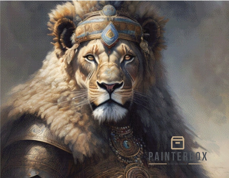 Lion Warrior by Mr. Clay 130 Farben