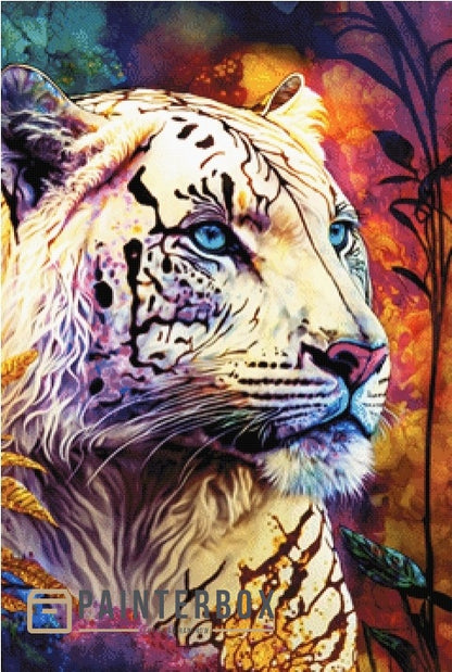 White Tiger by Bátor Gábor 300 colors
