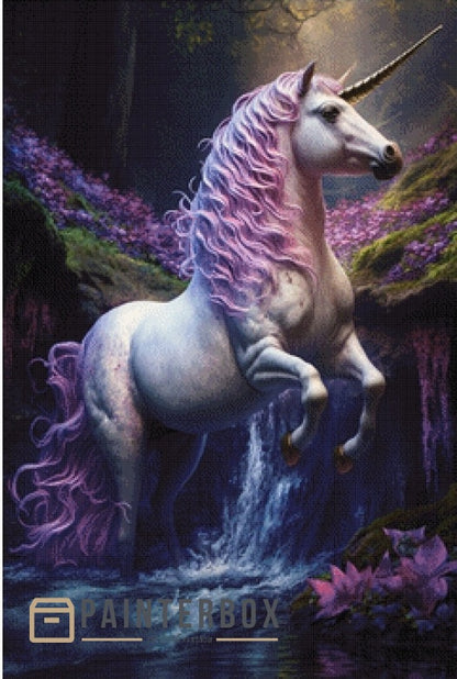 Unicorn in the stream by Bátor Gábor 170 colors