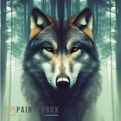 Green Wolf by PiXXel Pics - 100 Farben