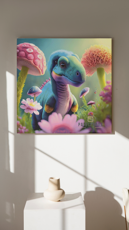 Dino Blubb and the Mushroom Flowers by Mr. Clay - 350 colors