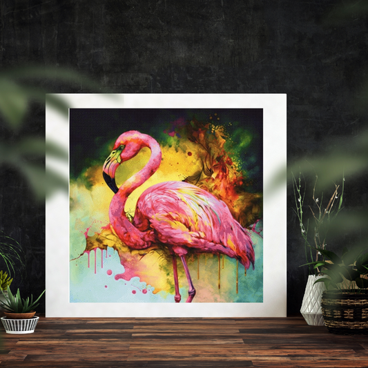 Splash Flamingo by Bátor Gábor 315 colors