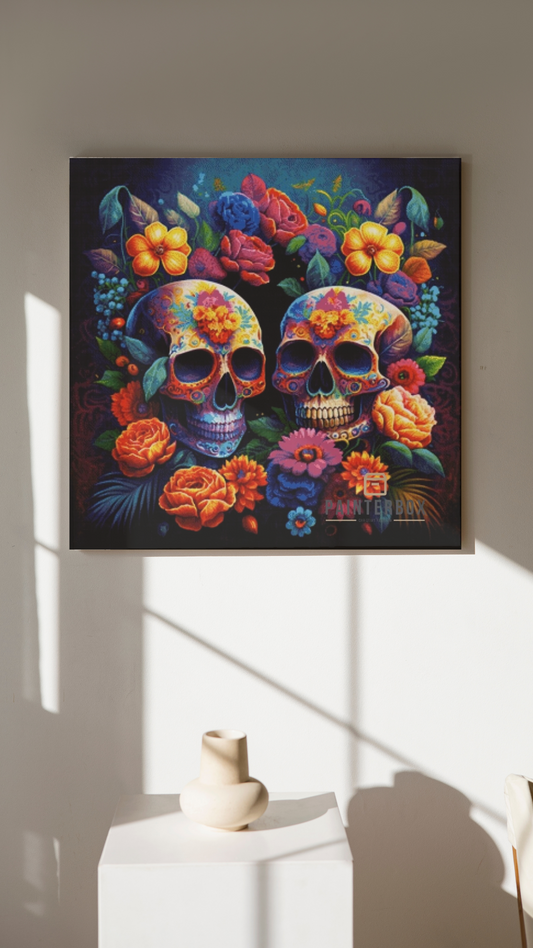 Skull Flowers by Bátor Gábor 290 colors