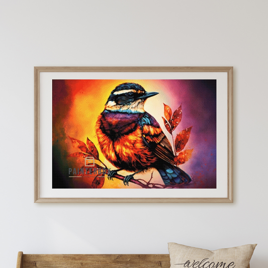 PRE-SALE Bird in the Sunset by Bátor Gábor 149 colors Strass square